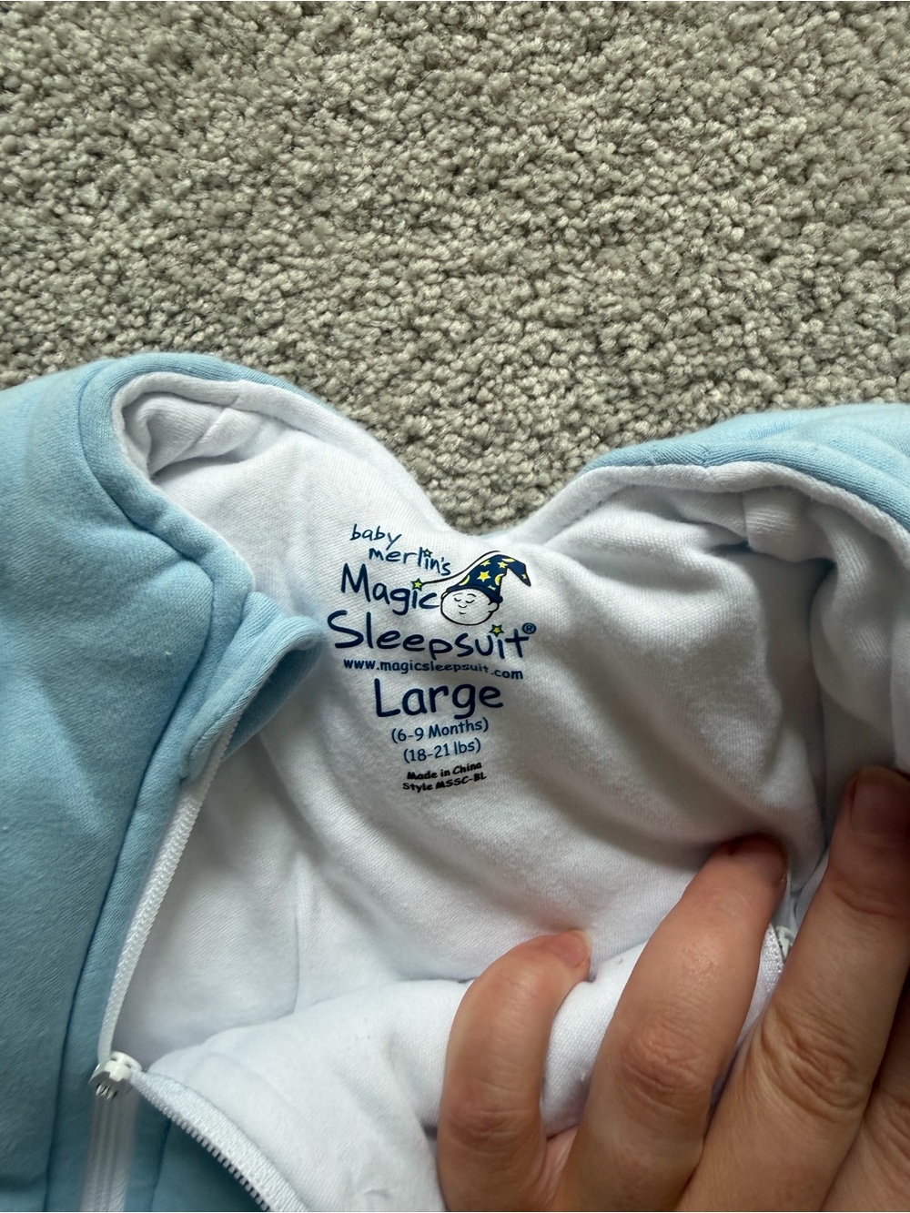 Magic Merlin Sleepsuit - Large - Picture 3 of 3